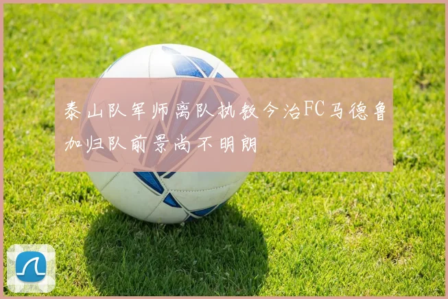 泰山队军师离队执教今治FC马德鲁加归队前景尚不明朗